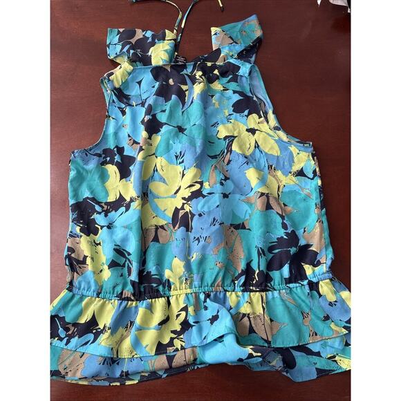 Apostrophe Ladies Floral Sleeveless Silky Tank Sz L 14/16 - Picture 6 of 6